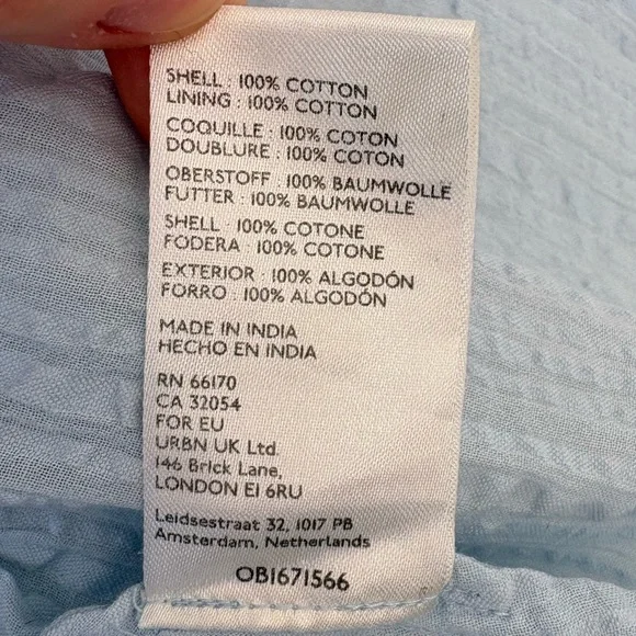 Free People Leave It To Me Peplum Blue Crop Top Small Square Neck Pleated - Picture 9 of 11